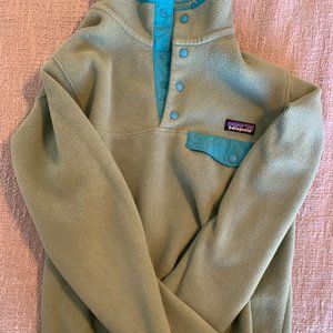Patagonia Micro D Snap-T Fleece Pullover - Women's light green Size small